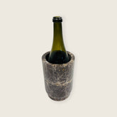 Marble Bottle Holder - Black Veined