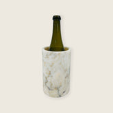 Marble Bottle Holder - White & Yellow