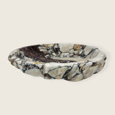 Cream And Maroon Marble Sink