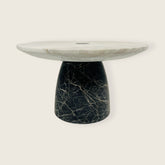 Grey And Black Marble Dessert Stand