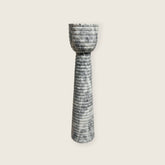 Striated Cup-Top Candle Stand - Medium