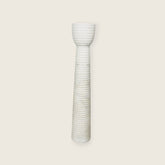 Striated Cup-Top Candle Stand - Large