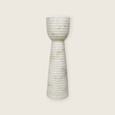 Striated Cup-Top Candle Stand - Small