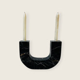 U-Shape Candle Stand - Black
