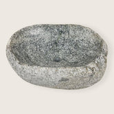 Dark Grey Spotted River Stone Sink