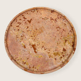 Red Travertine Plate