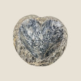 Heart Carved Grey Splashed Ash Tray - River Stone