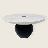 Light Grey Ball Bottom Marble Dessert Stand