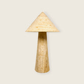 Cone-Head Table Lamp (Beige)