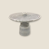 Pinstriped Marble Dessert Stand