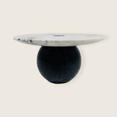 Light Grey Ball Bottom Marble Dessert Stand
