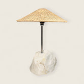 Wide Stone Base Lamp