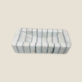 Pinstriped Rectangle Soap Dish