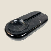 Oval Marble Ash Tray - Black
