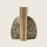 Brown Dotted Bookend Pair