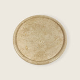 Moon Surface Travertine Plate