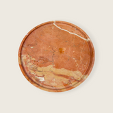 Red Travertine Plate