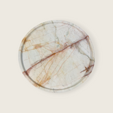 Red And Brown Veined Plate
