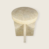 Mesa Travertine Side Table