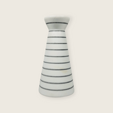 Upside Down Funnel Pinstriped Marble Table Lamp