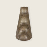 Grooved Marble Vase - Small