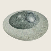 Grey Spotted River Stone Bowl