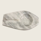 Marble Streaked Ash Tray - Gray