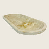 Travertine Oval Tainted Tray