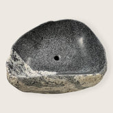 White Marked River Stone Sink