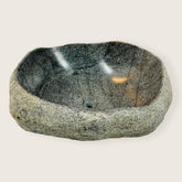 Black Speckled River Stone Sink