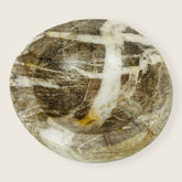 Brown White Lined Bowl