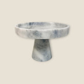 Marble Cake Stand - Gray