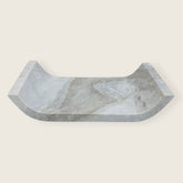 Travertine Grey Marked Curved Tray