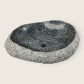 Webbed Grey Marked River Stone Sink