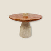 Red Top Marble Dessert Stand