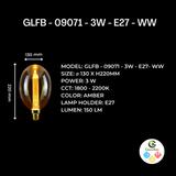 Ballooned High Quality 6W Bulb (SKU-LT-D130-220)