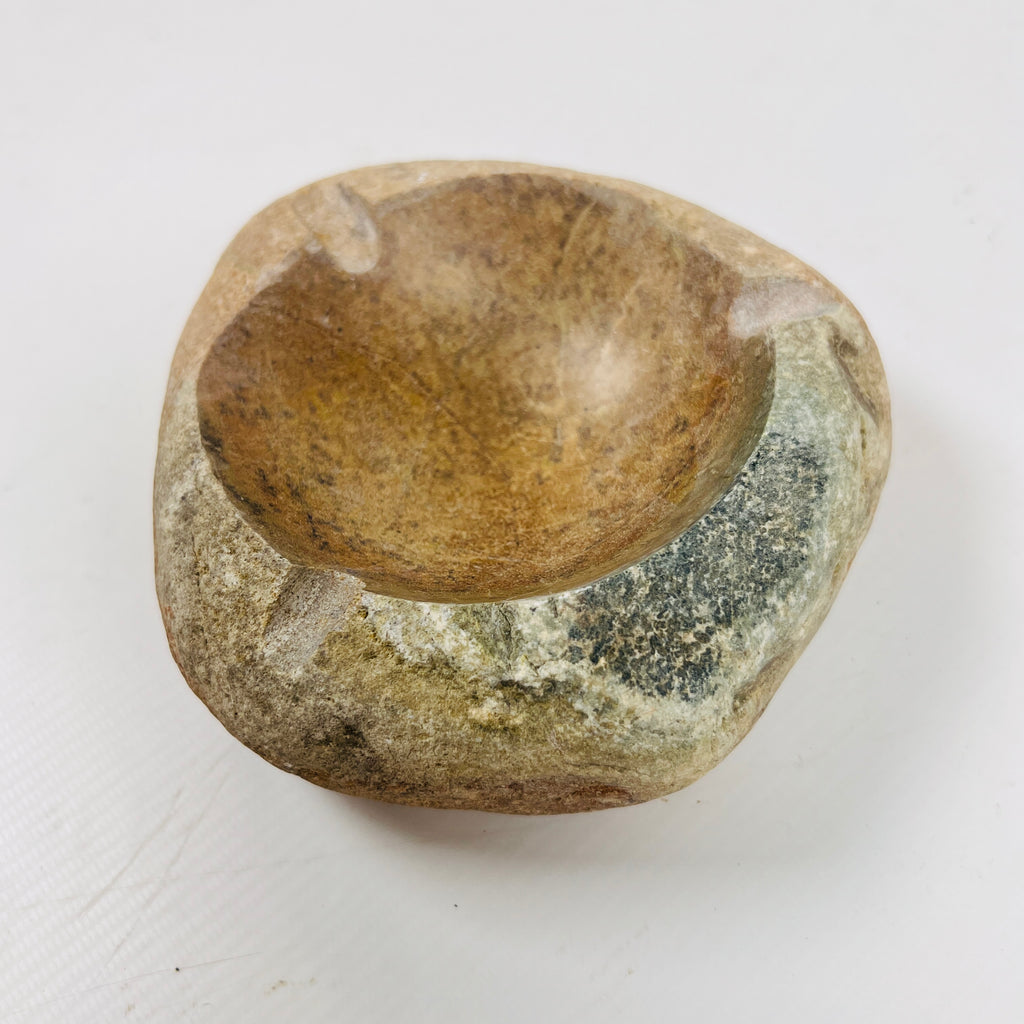 River Stone Amber Grazed Ash Tray