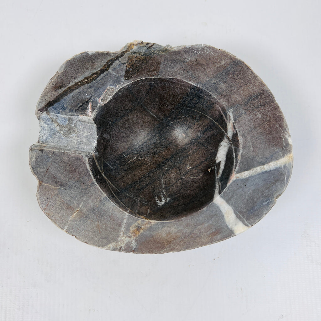 River Stone Dark Brown Ash Tray