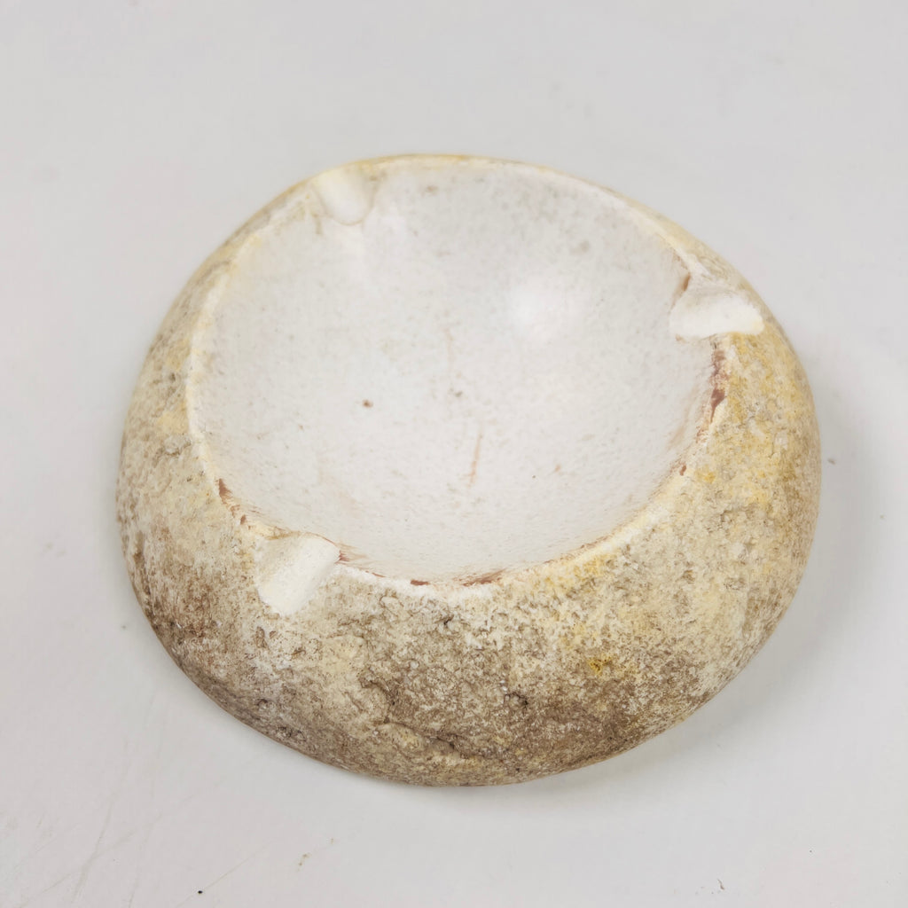 River Stone Opaque White Shell Tray