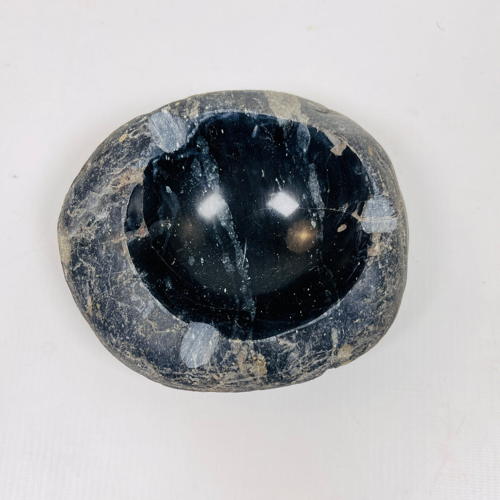 River Stone Midnight Blue Lined Ash Tray