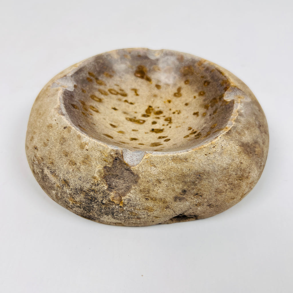 River Stone Brown Spotted Ash Tray