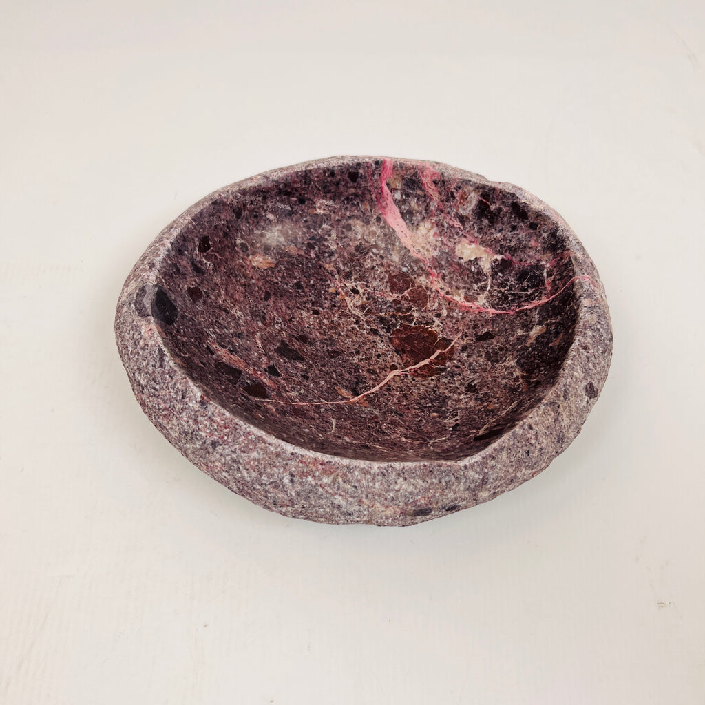 Burgundy Webbed Bowl