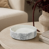 Elysia Marble Bowl - White & Gray