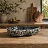 Black With Speckles Riverstone Bowl