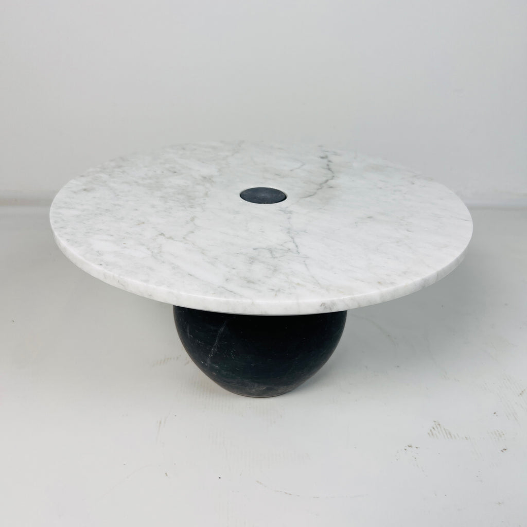 Light Grey Ball Bottom Marble Cake Stand