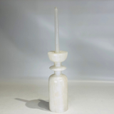 Collared Candle Stand  - Onyx