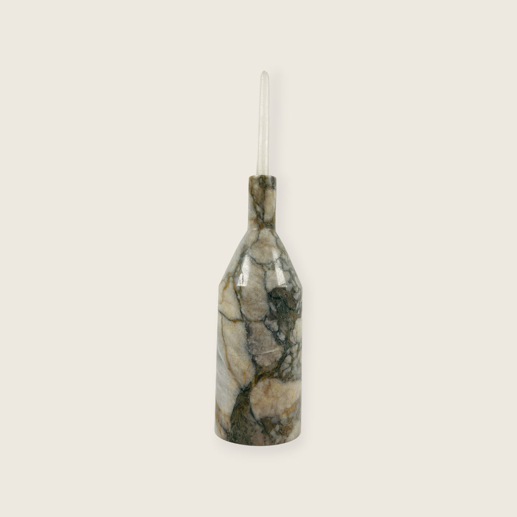 Snake Bottle Marble Candle Stand