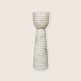 Striated Cup-Top Candle Stand - Small