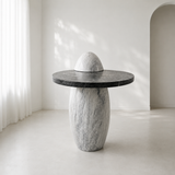 Two Toned Side Table - Black & Gray