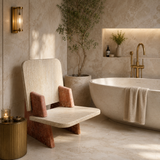 Throne Chair - Travertine